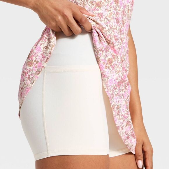 JoyLab - Women's Cinch Back Active Dress - JoyLab  Pink Flo Pink - Picture 4 of 4